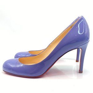 Christian Louboutin Fifi 85 Purple Lilac Patent Leather Pumps 37.5